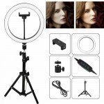 Wholesale 10 inch Selfie Ring Light with 76 inch Tripod Stand & Cell Phone Holder for Live Stream, Makeup, YouTube Video, Photography TikTok, & More Compatible with Universal Phone (Black)